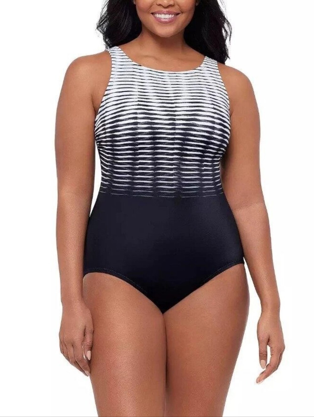 Reebok Endless Endurance High Neck One Piece Swimsuit Size 10 - Picture 9 of 10